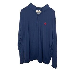Boast Men's XXL Navy Blue Long Sleeve 1/4 Zip Shirt